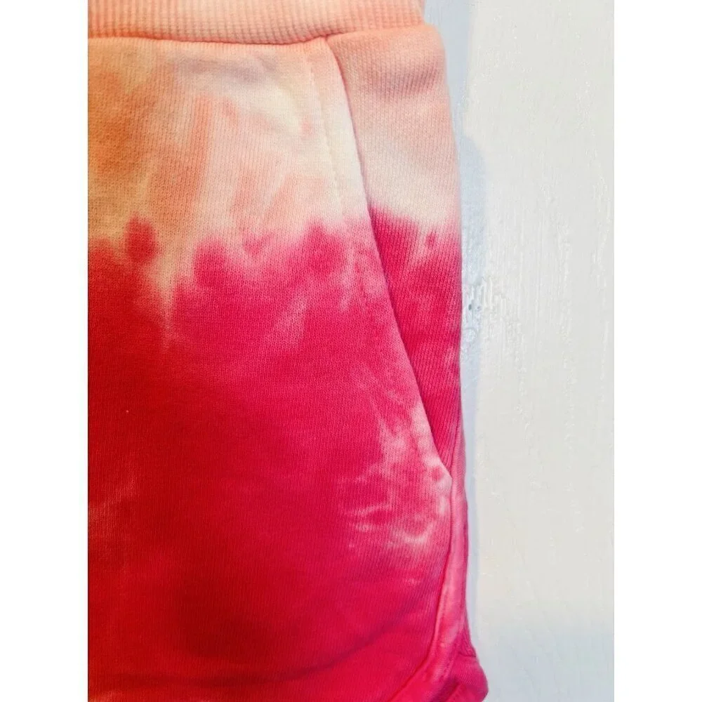 525 America Revolve Dolphin Shorts XS Coral Multi Athleisure Comfort Cotton NWT